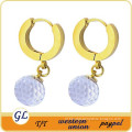 ER15061 gold plated stainless steel earrings , hoop earring for party